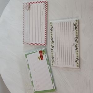 NWT Bundle of Three Packets of Christmas Recipe Cards